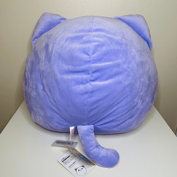 NWT JUMBO Koroneko Purple Cat 16” Plush, Soft & Squishy Light Violet Kitty - Picture 3 of 8